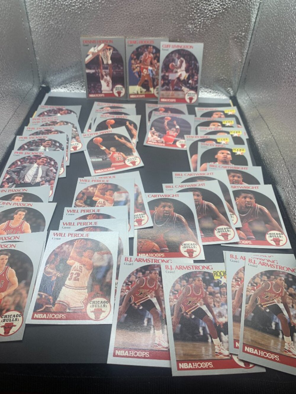 39ct 1990 NBA Hoops Chicago Bulls Basketball Trading Cards